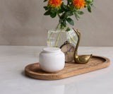 VERNO – handmade eco urn in soft beige engobe