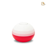 BK140 Scarlet Round Keepsake Urn Eco Pigment