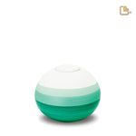 BK141 Mint Rond Aandenken Urn Eco Pigment