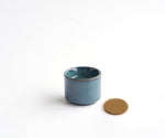 HELIOS – tealight holder in green &amp; blue ceramic 