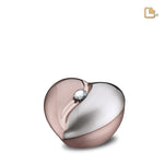 K1110 HeartFelt Aandenken Urn Bru RoseGold w / Crystal