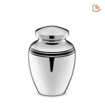 M218 ArtDeco Medium Urn Pol Zilver