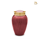 M299 Blessing Medium Urn Pearl Crimson &amp; Bru Gold 