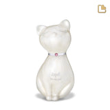 PrincessCat Pearl White &amp; Bru Pewter Swarovski P263 