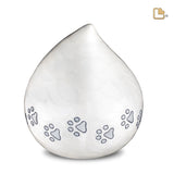 LoveDrop Mother of Pearl White &amp; Brushed Pewter P635L 