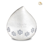LoveDrop Mother of Pearl White &amp; Brushed Pewter P635L 