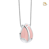 PD1075 Tulp Ashes Hanger Pearl Pink & Pol Zilver