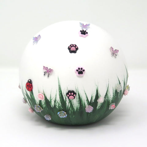 Dieren Urn | Keramische bal Roze |