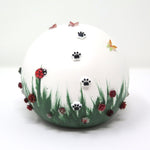 Dieren Urn | Keramische bal Rood |