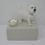 West Highland Terrier urn design urn met theelichtje