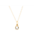 Birthstone hanger | April | Diamant | Verguld