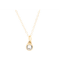 Birthstone hanger | April | Diamant | Verguld