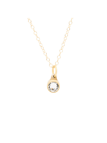 Birthstone hanger | April | Diamant | Verguld