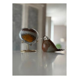 Schwarz-silbernes Herz U38HBLS 