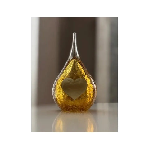 Tropfen kleiner Krakele Gold U01KG