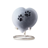 Frosted pebble heart black-white melange pootjes F-U36PHBLM-POO