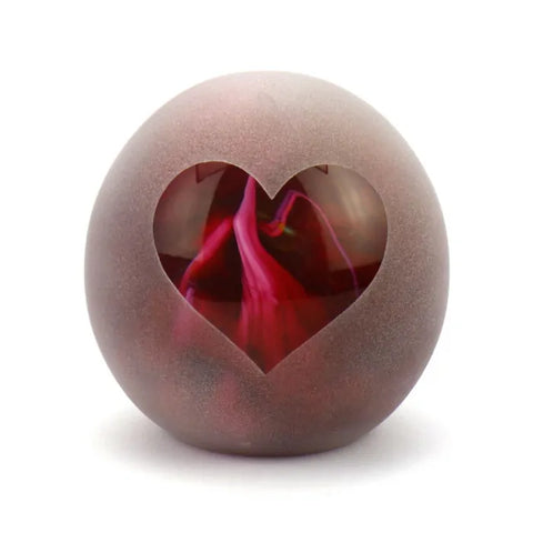 Frosted marble hart red F-E03BMR-HART