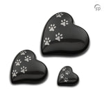 HUH032M Metal Pet urn heart medium 