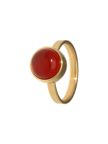 Gouden Ring – Rode Agaat