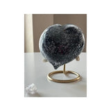 Schwarz-silbernes Herz U38HBLS 