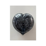 Schwarz-silbernes Herz U38HBLS 