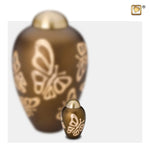 Elegant Butterfly Brons & Geborsteld Goud K543
