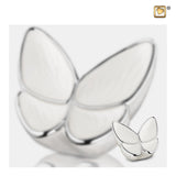 Wings of Hope Vlinder Pearl White & Pol Silver K1042