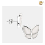 Wings of Hope Oorbellen Parelmoer Wit & Gepolijst ZSilver ER1202