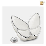 Wings of Hope Medium Parel Wit & Gepolijst Zilver M1042