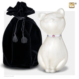 PrincessCat Pearl White & Bru Pewter Swarovski P263