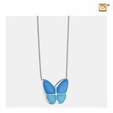 Wings of Hope Perlmuttblau und poliertes Silber PD1201