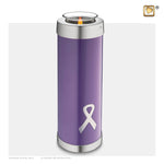 Awareness High Tealight Purple &amp; Brushed Brass T903 