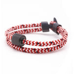 As Armband – Black Edition – Marinekoord Rood & Wit