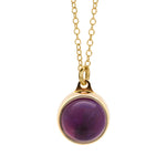 Gold Pendant – Amethyst