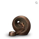 Keramische urn brons Oneindige Tunnel (waxine) UGK010AT