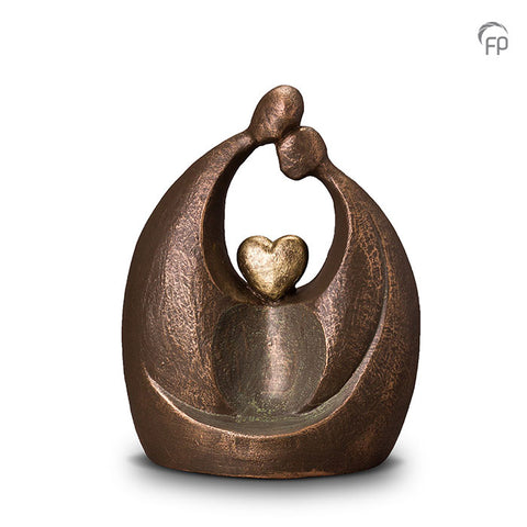 Keramische urn brons Eeuwige Liefde UGK061B