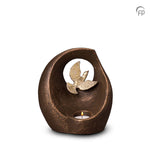 Keramische urn brons Vlucht in het Oneindige (waxine) UGK069AT
