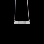 0277-00 Rechthoekige vingerafdruk hanger met ketting
