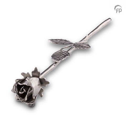 Asbeeld zilvertin - De roos, symbool van de liefde GGP009