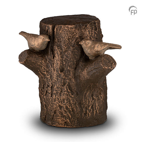 Keramische UGK087B Keramische urn brons Levensboom