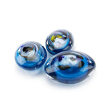 Kieselsteine ​​oval mehrfarbig blau U36PMB 