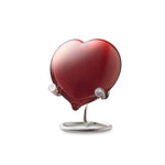 Pebble heart red opaque U36PHR