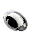 Pebbles ovaal black white opaque U36POBLW